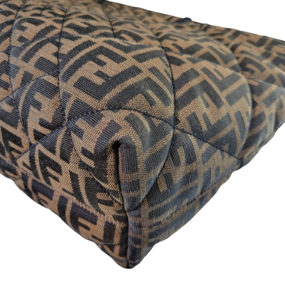 Fendi Zucca Tobacco Roll Tote Shoulder Bag Handbag - Picture 8 of 16